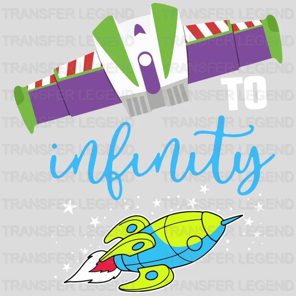 To Infinity And Beyond Toy Story Design - DTF heat transfer - transferlegend