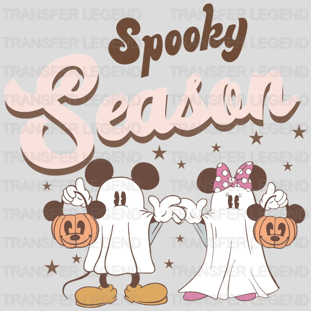 Mickey And Minnie Spooky Season Design  Design - DTF heat transfer - transferlegend