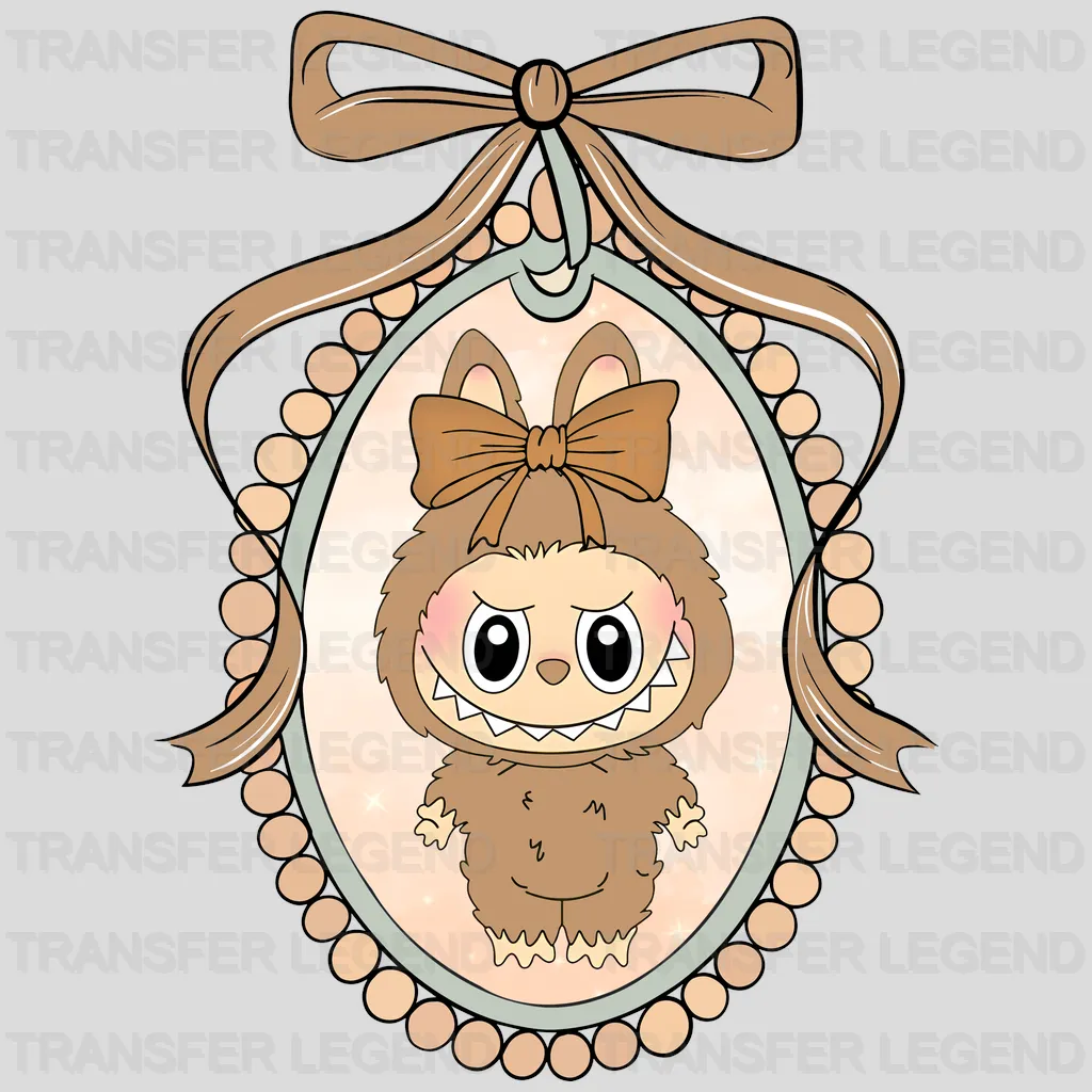Brown Mirror 2 Labubu Design - DTF Heat Transfers
