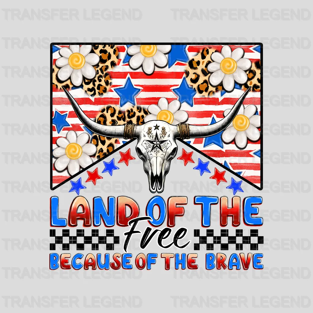 Land Free 4th July Design - DTF Heat Transfers - transferlegend