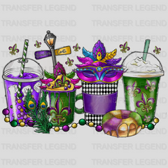 Mardi Gras Drinks Design- DTF heat transfer - transferlegend