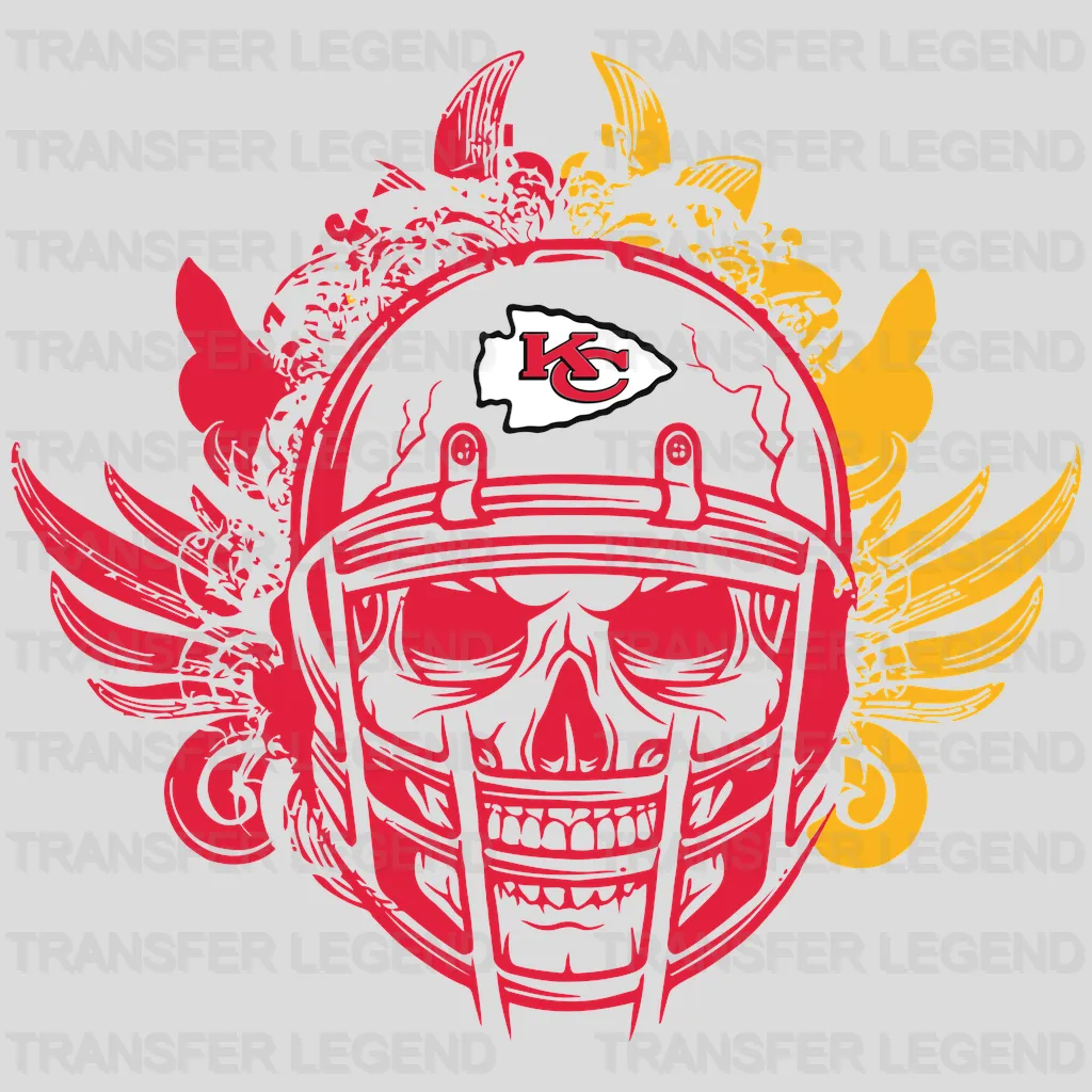 Kansas City Chiefs Pin‑up Girl Portrait NFL Design - DTF Heat Transfer