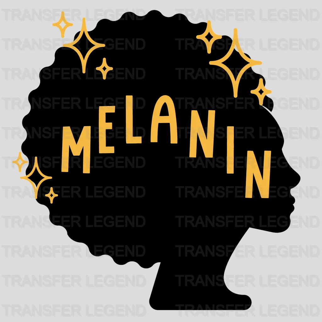 Melanin - BLM design DTF heat transfer - transferlegend