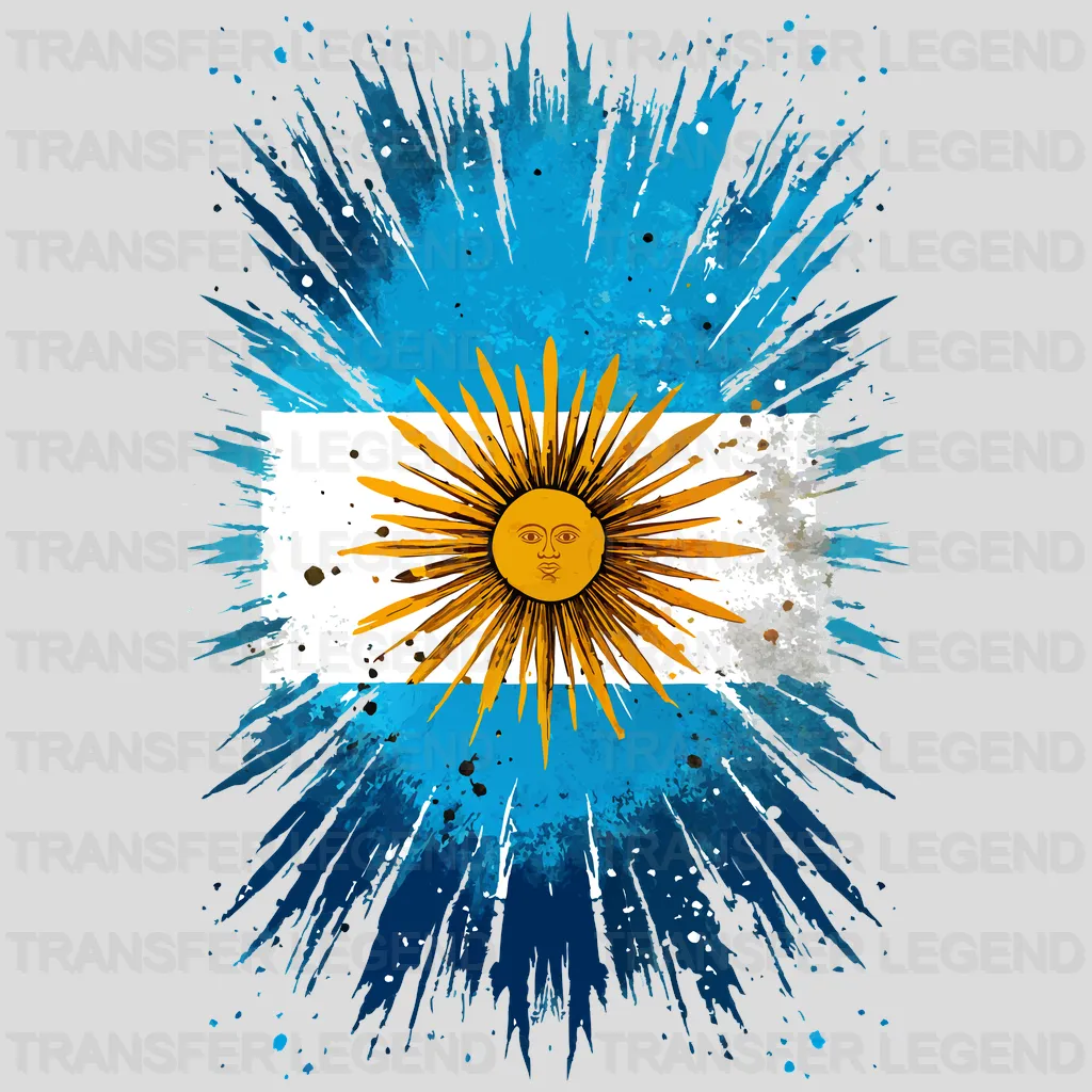 Argentina Flag Design - DTF Heat Transfer - transferlegend