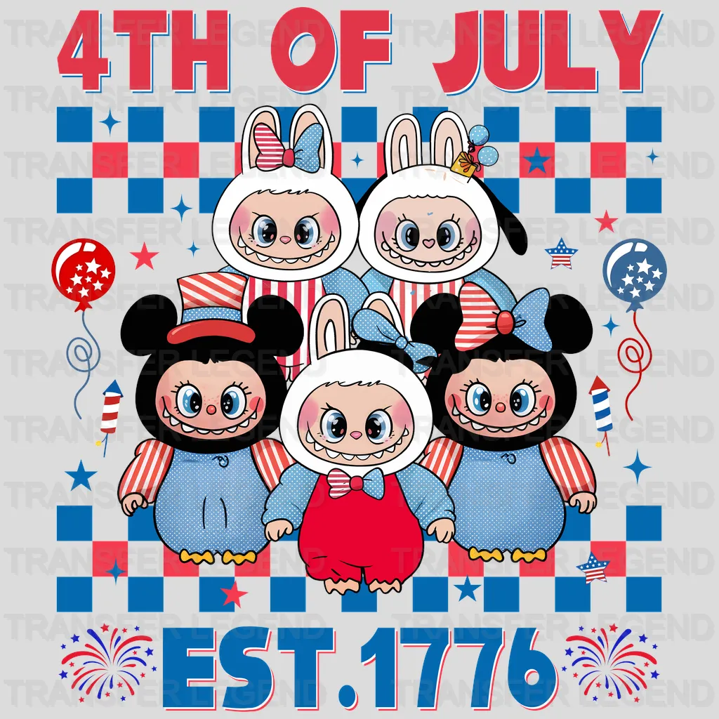 EST.1776 Labubu Design - DTF Heat Transfers