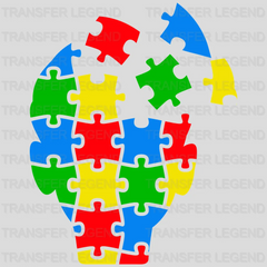 Autism Puzzle Heat Design - DTF heat transfer - transferlegend