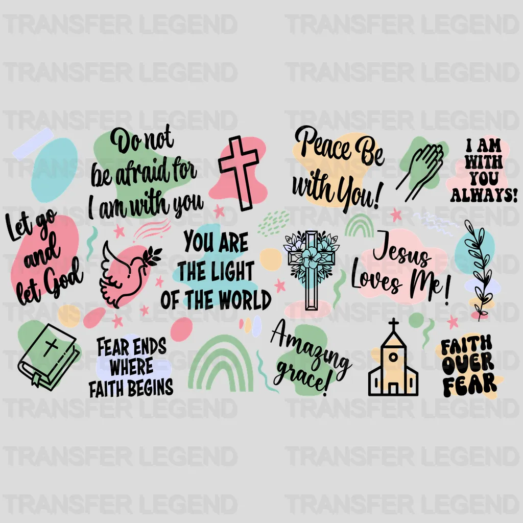 Faith UV DTF Transfer Cup Wrap UV DTF Sticker - transferlegend