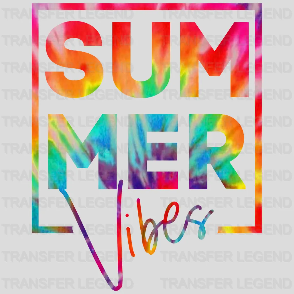 Summer Vibes - Trendy - Retro - Summer Vacation - Beach  - DTF heat transfer - transferlegend