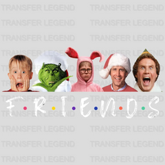 FRIENDS XMAS , Christmas Design, Dtf Heat Transfer - transferlegend