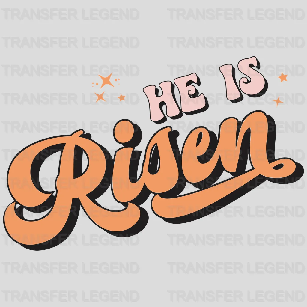 He Is Risen Easter Design - DTF heat transfer - transferlegend