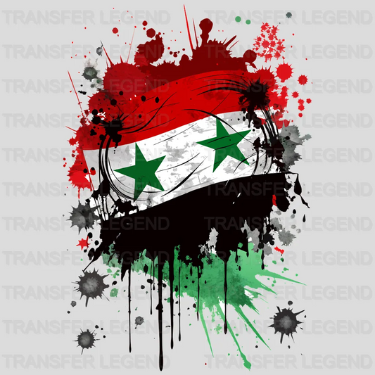 Syria Flag Design - DTF Heat Transfer - transferlegend