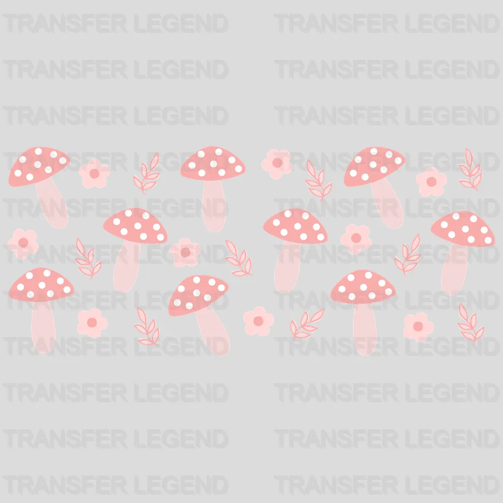 Mushrooms UV DTF Transfer Cup Wrap UV DTF Sticker - transferlegend