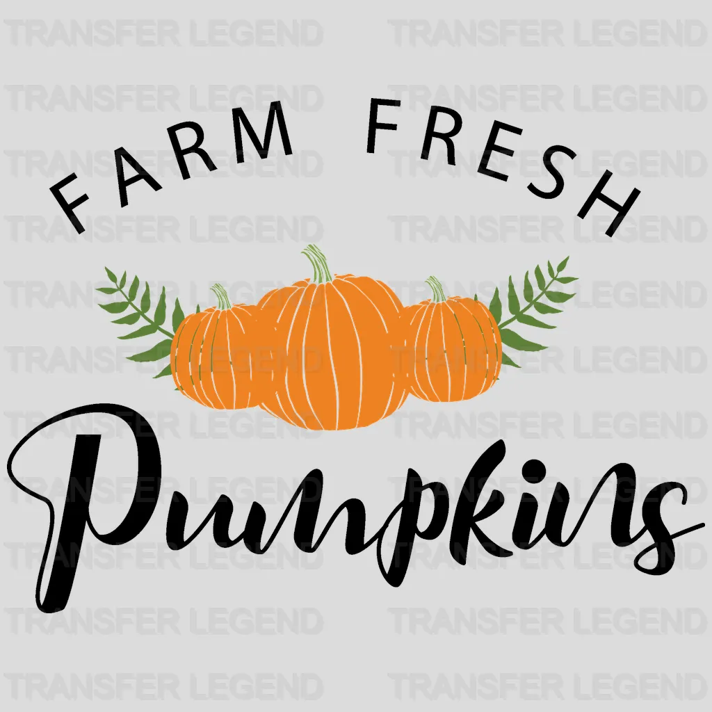 Farm Fresh Pumpkins Design - DTF heat transfer - transferlegend