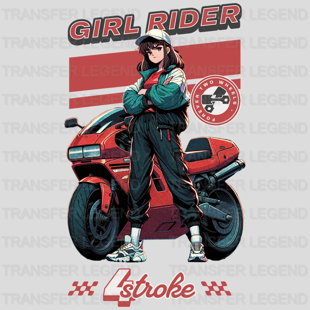 Girl Rider Streetwear Design - DTF Heat Transfer - transferlegend