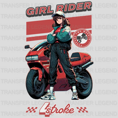 Girl Rider Streetwear Design - DTF Heat Transfer - transferlegend