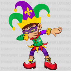 Dab! Mardi Gras Design- Mardi Gras DTF heat transfer - transferlegend