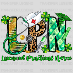 Licensed Practical Nurse St. Patrick's Day Design - DTF heat transfer - transferlegend