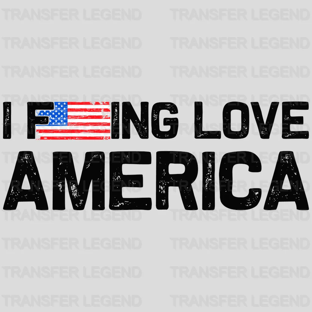 Love America - Patriot Design DTF Heat Transfer - transferlegend