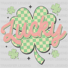 Lucky Four Leaf Clover St. Patrick's Day Design - DTF heat transfer - transferlegend