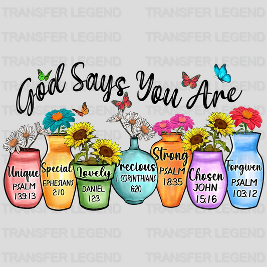 GOD SAYS YOU ARE DESIGN - DTF heat transfer - transferlegend