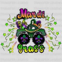 Car Mardi Gras Design- Mardi Gras DTF heat transfer - transferlegend