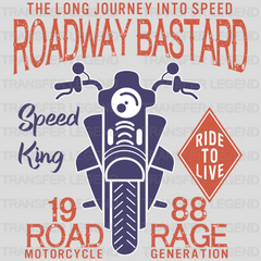 Speed King Ride To Live - Motocycle Design DTF Heat Transfer - transferlegend