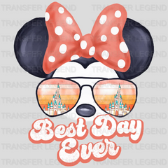 Disney Castle Best Day Ever Mickey And Minnie Aviator Sunglasses Design - DTF heat transfer - transferlegend