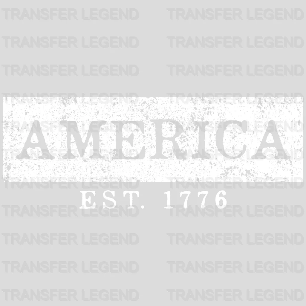 America EST.1776 - Patriot Design DTF Heat Transfer - transferlegend