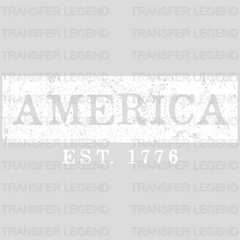 America EST.1776 - Patriot Design DTF Heat Transfer - transferlegend