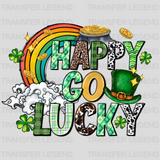 Happy Go Lucky St. Patrick's Day Design - DTF heat transfer - transferlegend