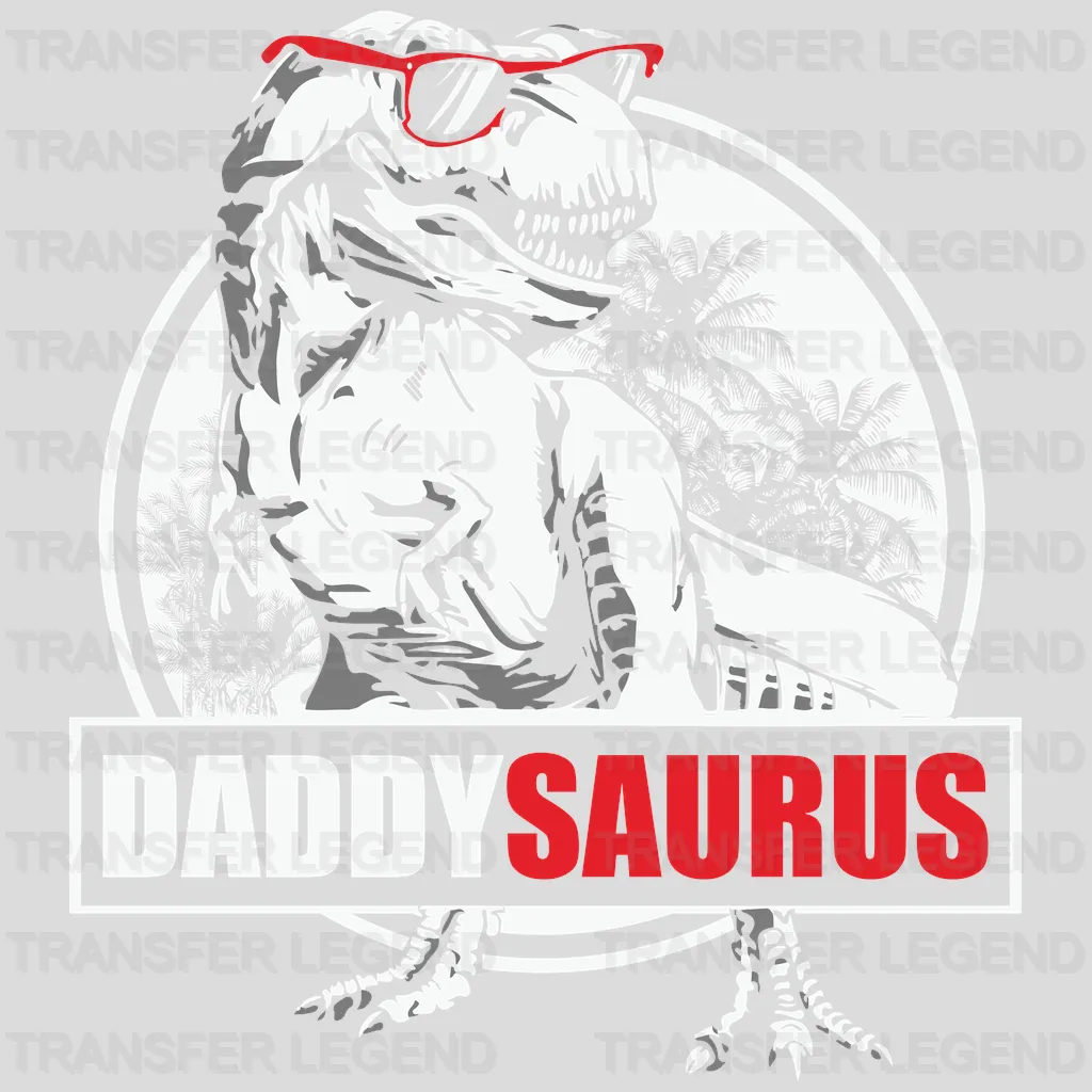 Daddysaurus Dinosour Design - DTF heat transfer - transferlegend