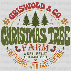 XMAS TREE FARM Christmas Design - DTF heat transfer - transferlegend