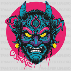 Devils Courage Asian Design - DTF Heat Transfer - transferlegend