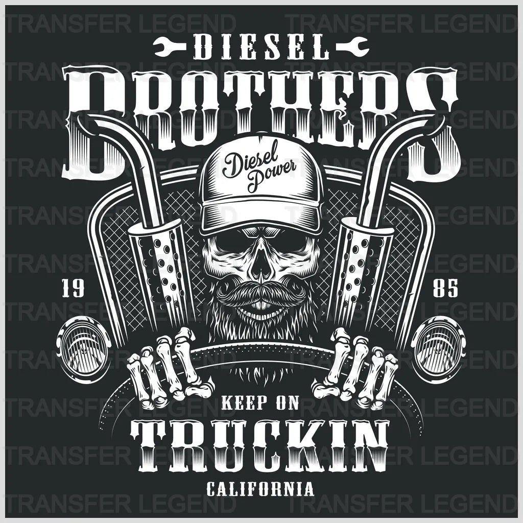 Cars Diesel Brothers Clasic Car Designs - DTF Heat Transfer - transferlegend