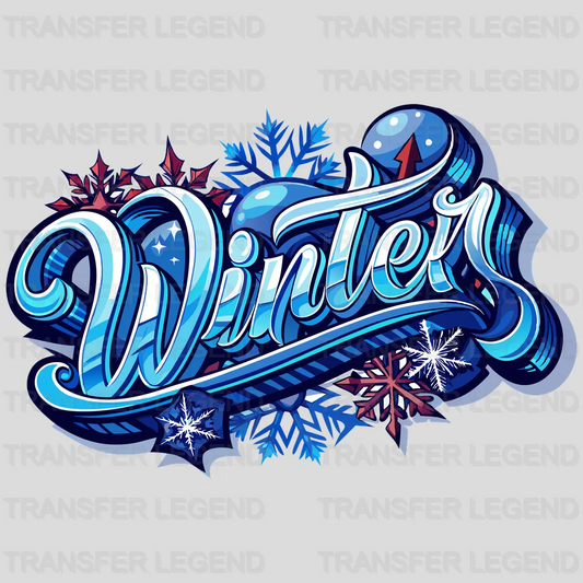 Snow Paradise Winter Design - DTF Heat Transfers - transferlegend