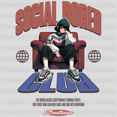 Social Bored Streetwear Design - DTF Heat Transfer - transferlegend