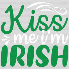 Kiss Me I'm Irish St. Patrick's Day Design - DTF heat transfer - transferlegend