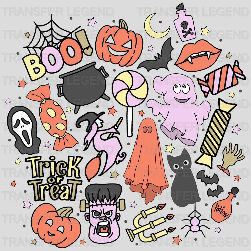 Halloween Little Things, Witchy Design - DTF heat transfer - transferlegend