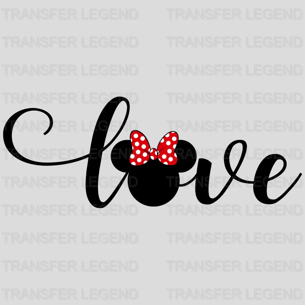 Mouse And Mie Love Design - DTF heat transfer - transferlegend