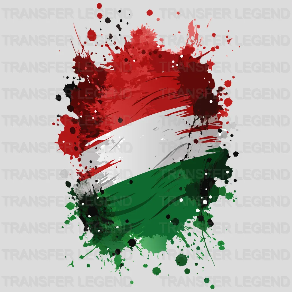 Hungary Flag Design - DTF Heat Transfer - transferlegend