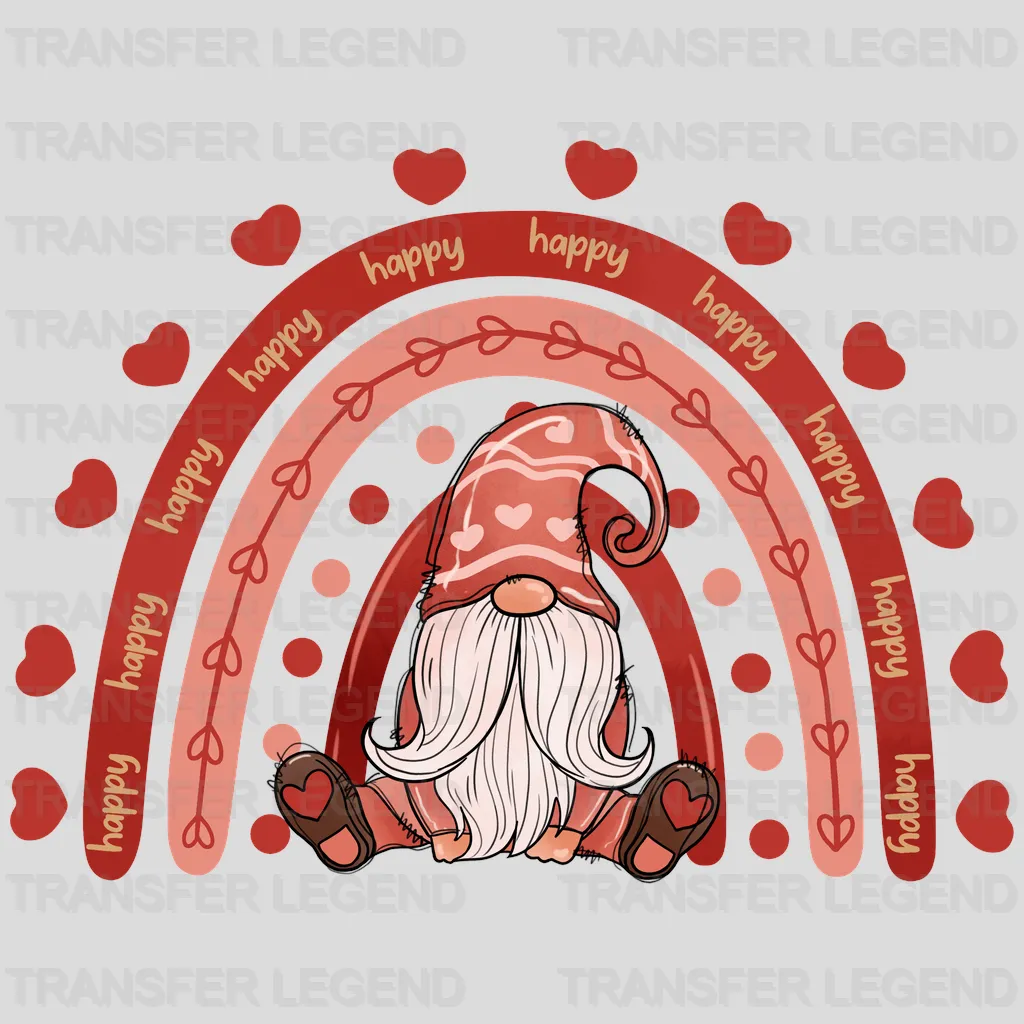 HAPPY RAINBOW GNOME - DTF heat transfer - transferlegend