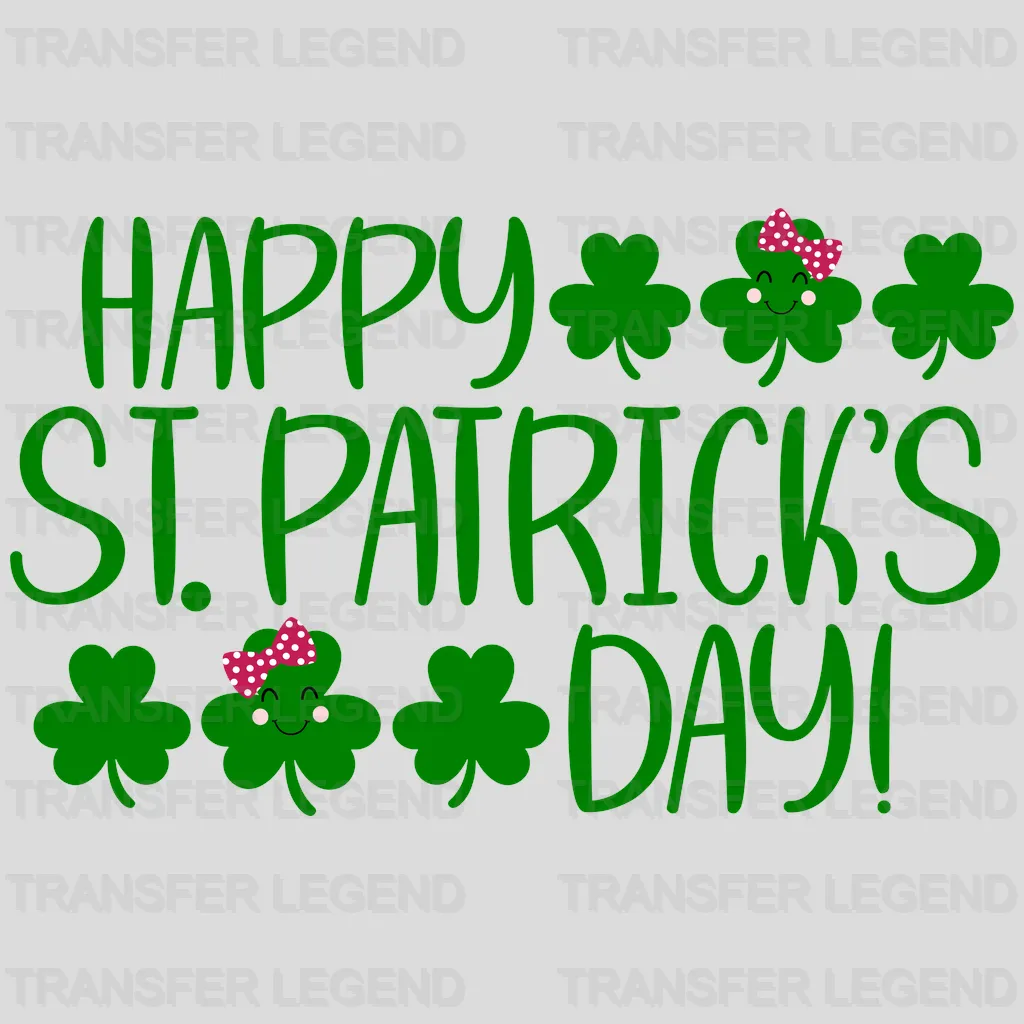 Happy St. Patrick's Day Design - DTF heat transfer - transferlegend