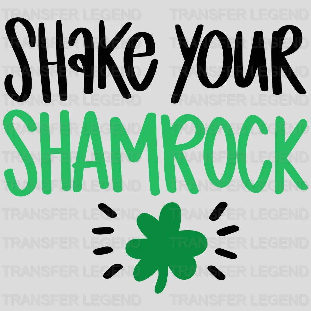 Shake Your Shamrock St. Patrick's Day Design - DTF heat transfer - transferlegend