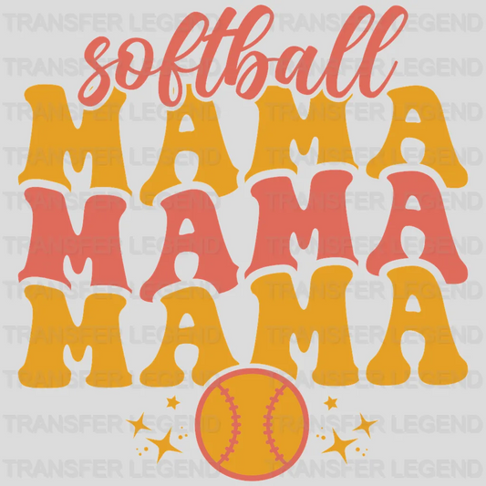 Softball Mama Mama Mama DTF Transfer - transferlegend