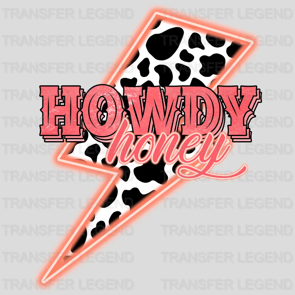 Howdy Honey Lightning DTF Transfer - transferlegend