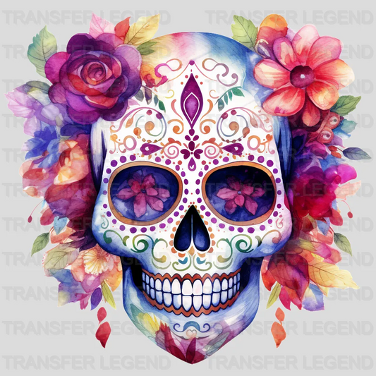 SUGAR SKULL DEAD OF THE DAY Design - DTF heat transfer - transferlegend