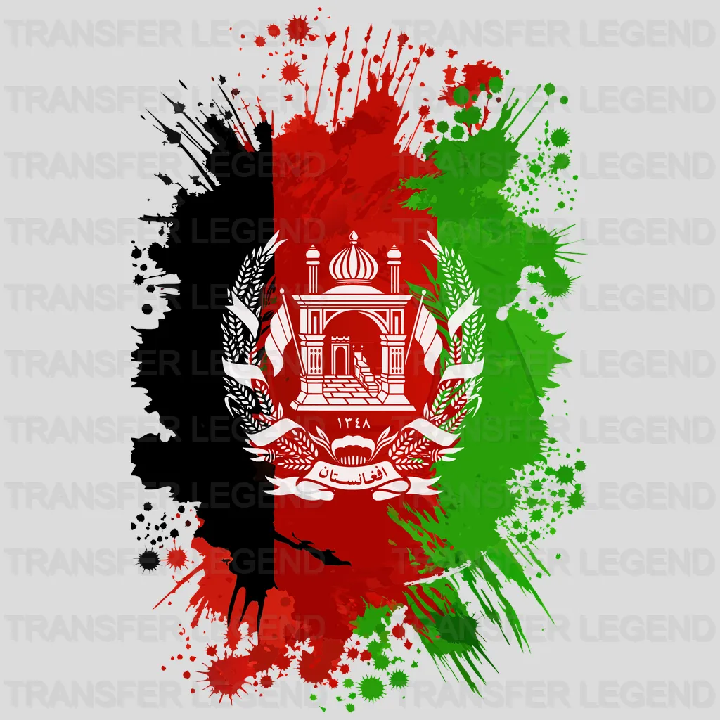 Afganistan Flag Design - DTF Heat Transfer - transferlegend