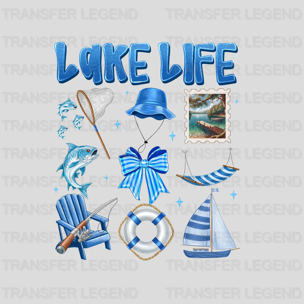Lake Life Summer Design - DTF Heat Transfers - transferlegend