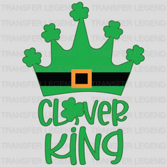 Clover King St. Patrick's Day Design - DTF heat transfer - transferlegend