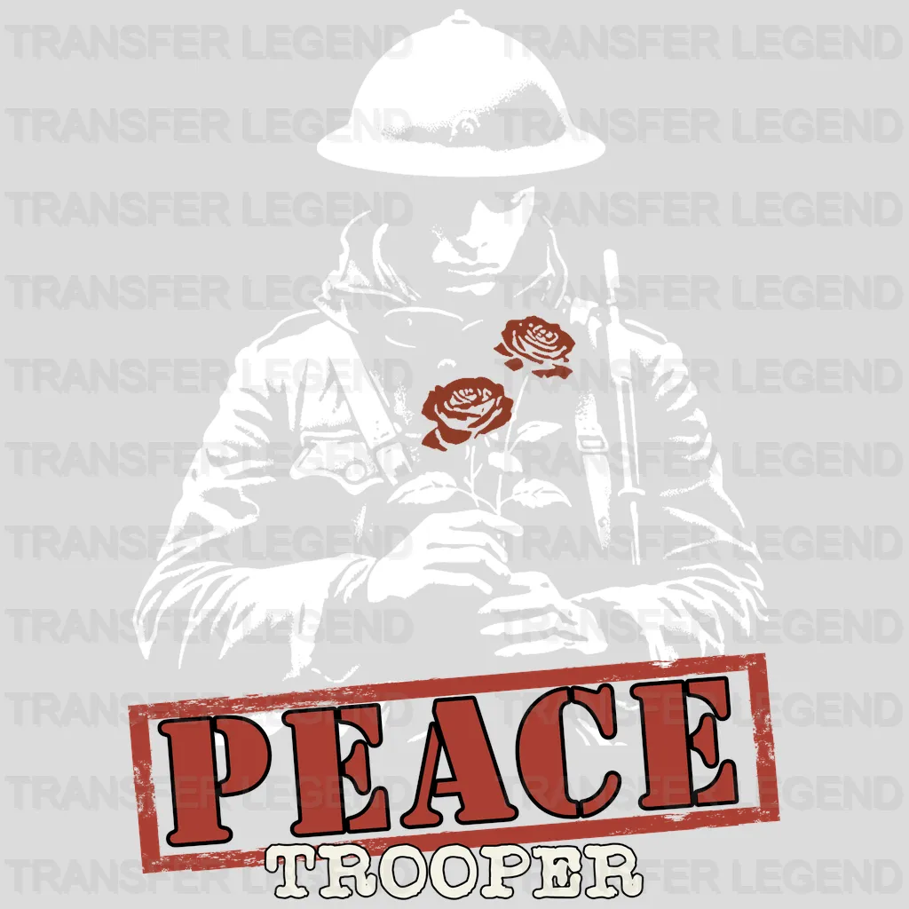 Peace Trooper Streetwear Design - DTF Heat Transfer - transferlegend